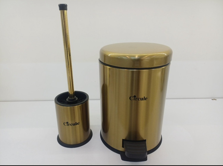 سطل و برس استیل 3لیتری سرکوله
