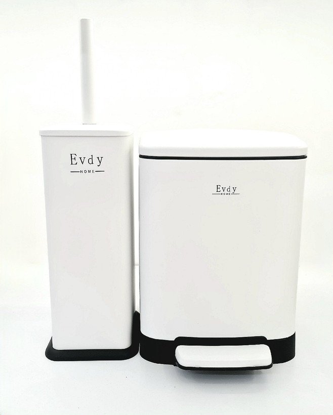 سطل وبرس استیل 3لیتر evdy